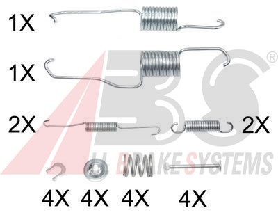 0886Q BREMSBACKEN ZUBEHÖRSATZ TROMMELBREMSE HINTEN ABS NEU OE QUALITÄT - Bild 2 von 5