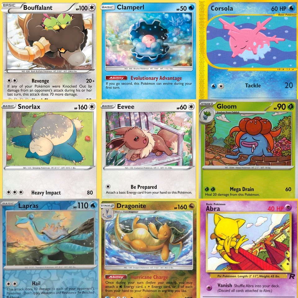 Sleeping Pokemon - Pick Your Pokemon Cards - NM/LP - Vintage to Modern