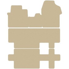 Velour Fußmatten für Opel Zafira Life 2019-... 9Per, Beige x14 Rand