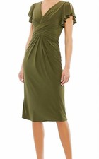 Mac Duggal Flutter Sleeve Dress Size 6