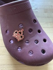 Crown Red Rhinestone Bling Shoe Charms Bling Crown Compatible With Crocs