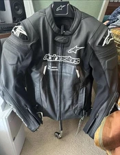 Alpinestars Original Cowhide Leather Jacket, Biker's Racing Motorbike Jacket