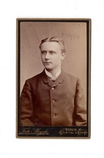 CDV Foto Herrenportrait - Berlin 1880er