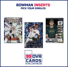 Bowman Draft & Chrome Prospect Inserts – Pick Your Singles – 2023, 2024, 2025
