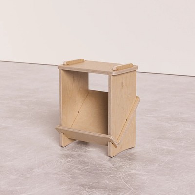 Studio Furnis Baltic Birch Wood Nightstand Side Table Book Display Storage