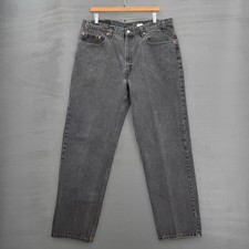 Vintage Levi's 550 Relaxed Fit Jeans Black Faded 1998 Denim 36 x 31