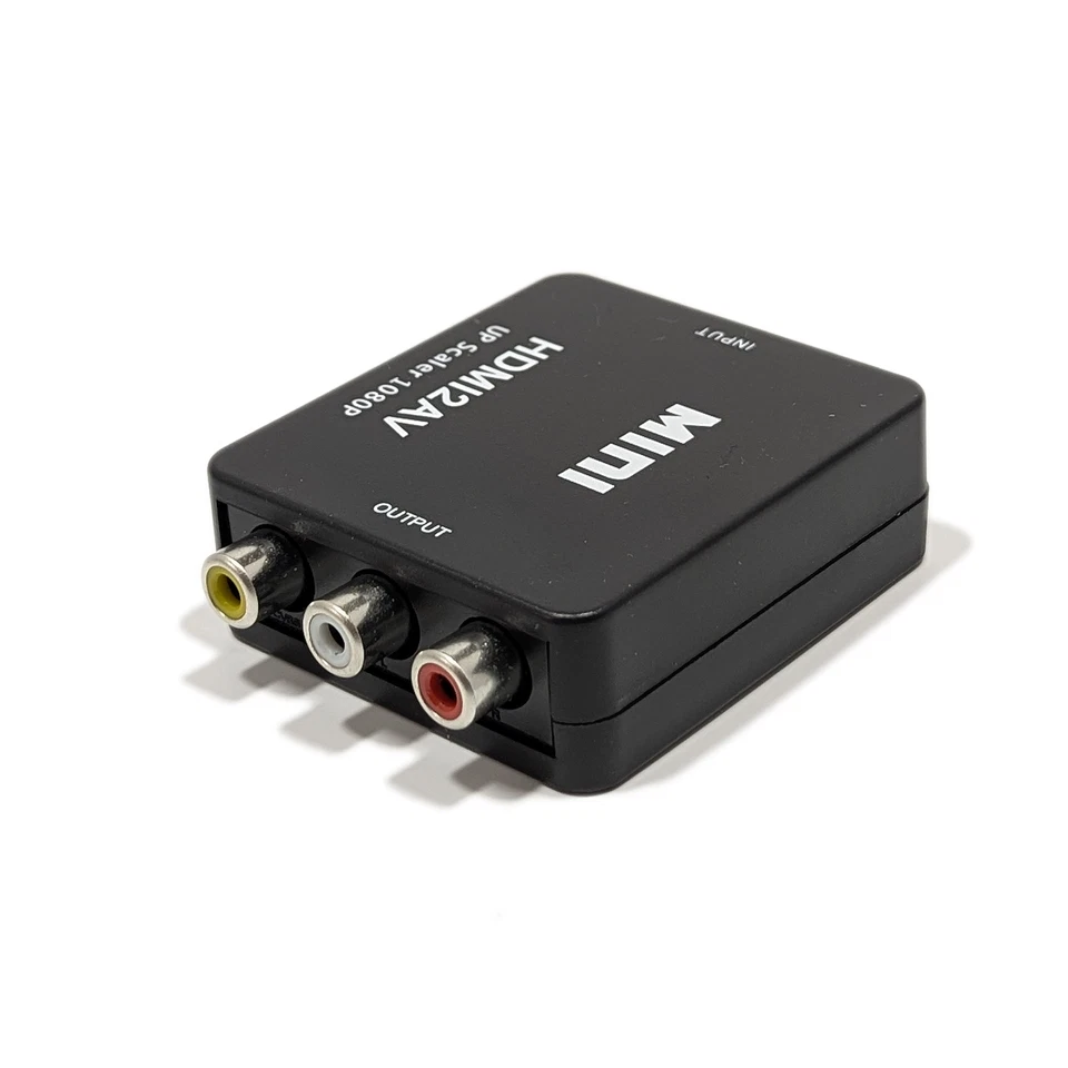 HDMI zu AV Adapter konverter upskaler 1080p HDMI input AV output - Bild 2 von 4