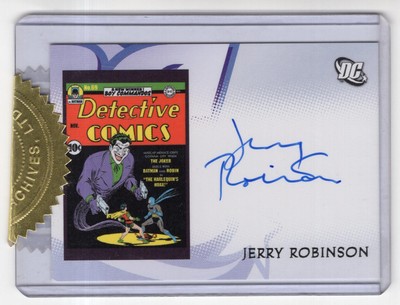 DC Legacy Casetopper Jerry Robinson Autogrammkarte