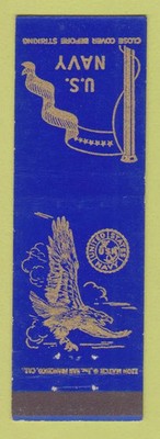 Matchbook Cover - US Navy Eagle