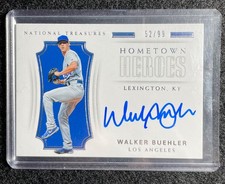 2018 Panini National Treasures Walker Buehler Hometown Heroes Auto RC #HH-WB /99