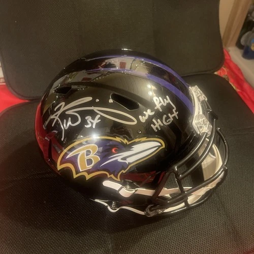 Ricky Williams Baltimore Ravens Signed And Inscribed Replica Helmet read below