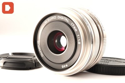 [TOP NEUWERTIG] Olympus M.ZUIKO DIGITAL 17mm f/1.8 #2032 silber MSC Objektiv ...