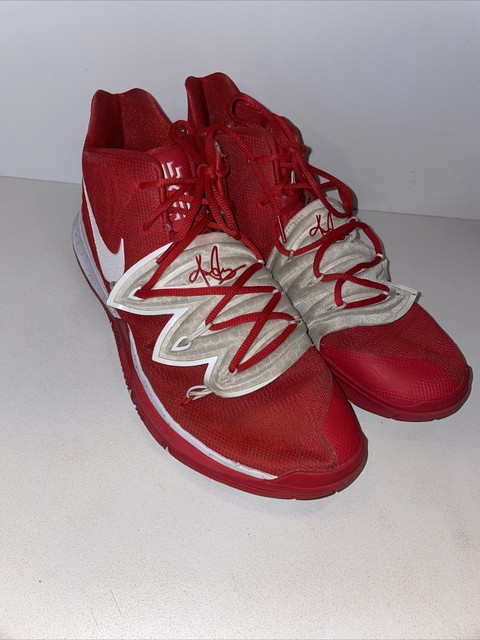 all red kyrie 5