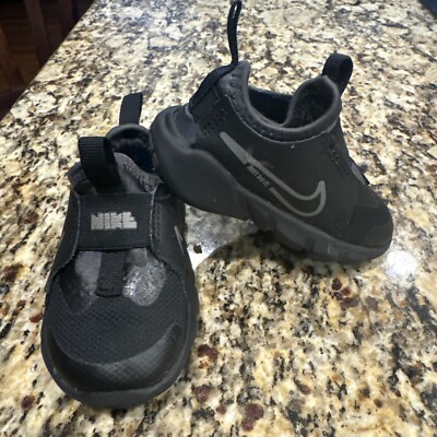 Toddler's Nike Flex Runner Sz 5C Black/Flat Pewter-Anthracite DJ6039 001 EUR 21