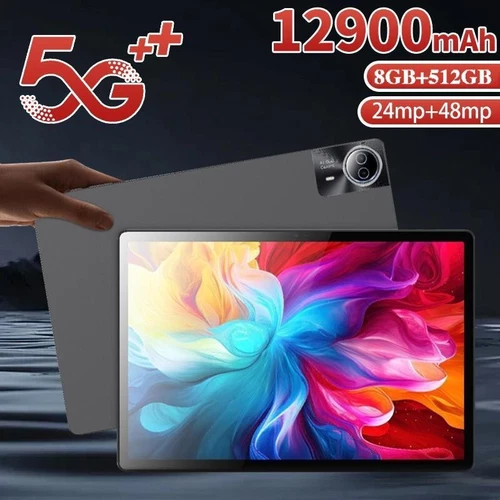New Tablet 14-inch HD Screen Android 14 8GB RAM + 512GB ROM with Keyboard