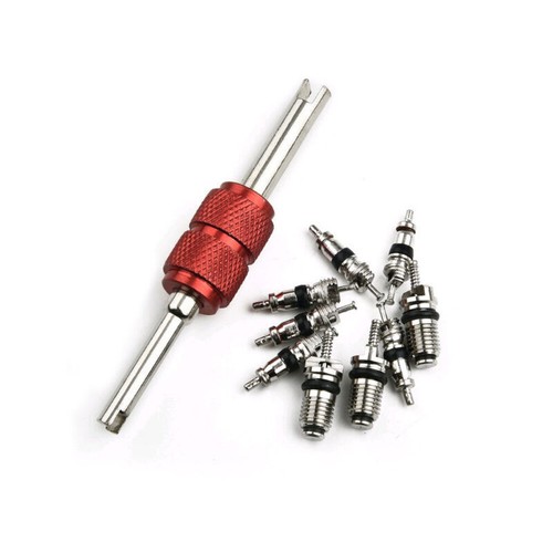 Car Accessories Air Conditioner Valve Core W/ Wrench Removal Installer Tool Kit - Bild 1 von 12