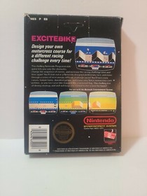 Excitebike HANGTAB No Rev A (Nintendo, 1985) Nes Complete in Box Early Print CIB