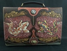 Aktentasche - Briefcase Handarbeit Top Punzie...