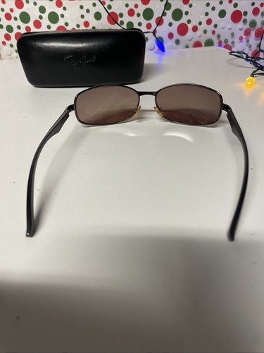 RARE: Ray Ban Matte Silver Metal Frame Crystal Brown Prescription lens Sunglass - Picture 3 of 13