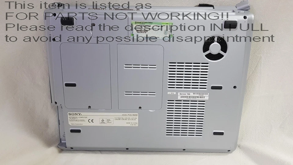 FOR PARTS / SCRAP!! Sony pcg-k315b 15.4" Intel Celeron Laptop FULL SPECS UNKNOWN - Image 3 of 4