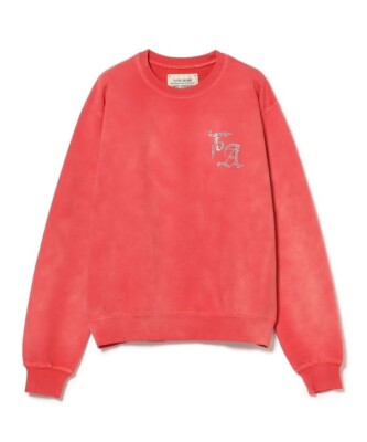 FUTUREARCHIVE/FADE RHINE STONE SWEATCREW