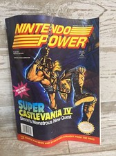 Nintendo Power Volume 32 Castlevania IV Magazine w/ Poster