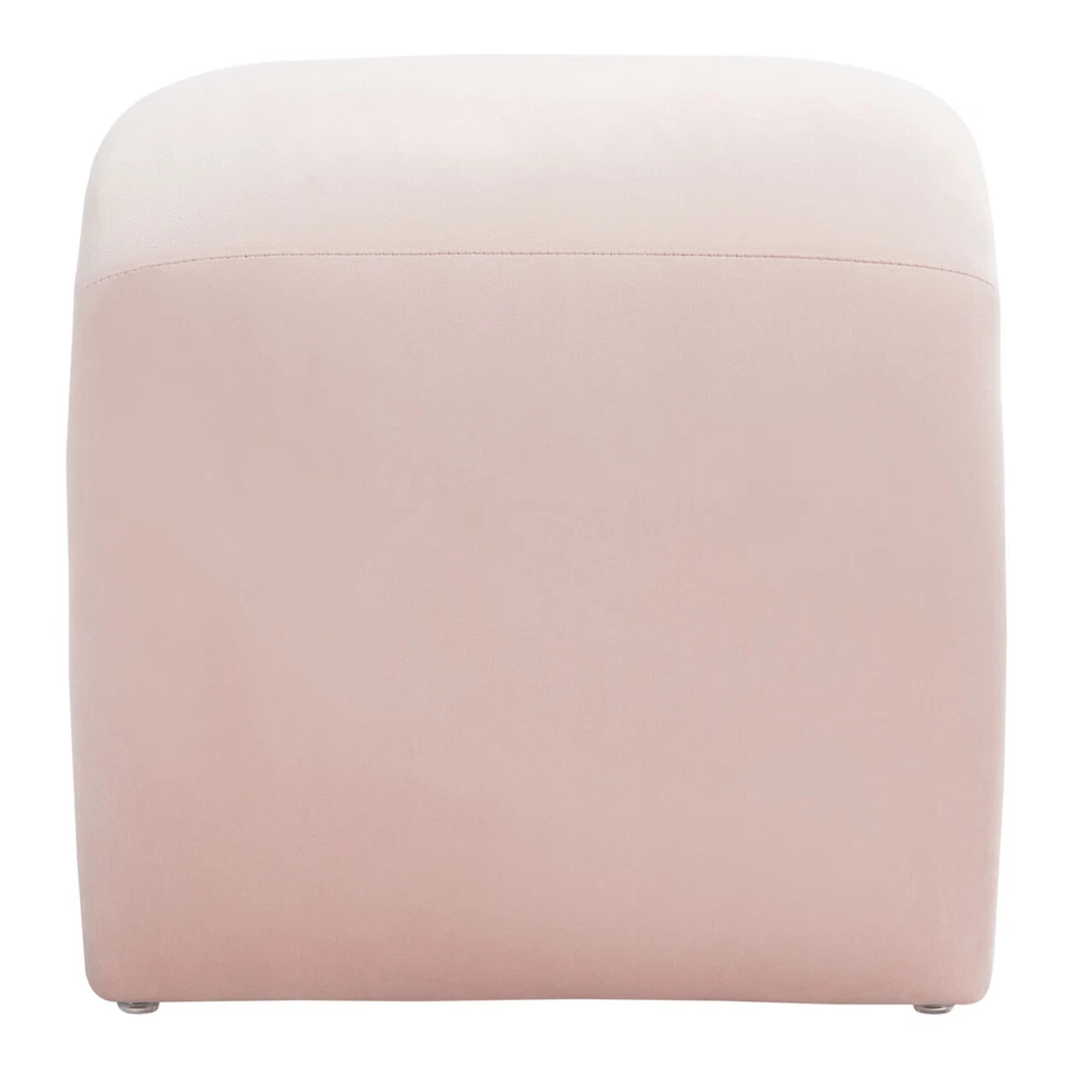 SAFAVIEH Kibo Ottoman | Light Pink | - Image 3 of 4