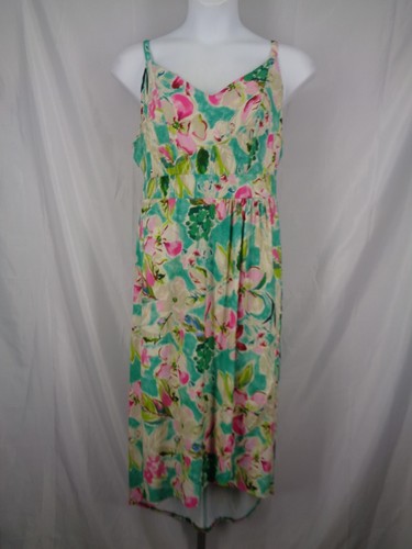 Nuevo Vestido Torrid Floral Studio Tejido Midi Imitación Envolvente Talla 0 (12) Grande - Imagen 3 de 17
