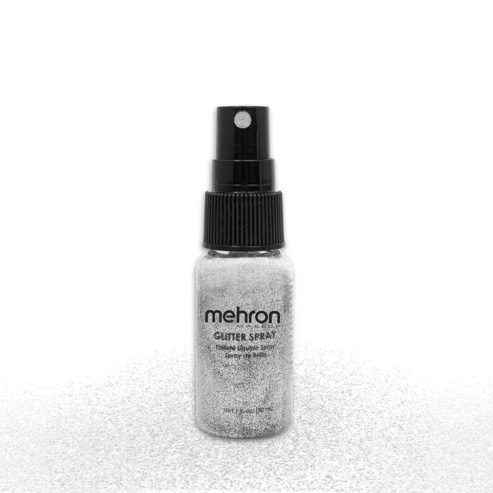 Mehron Glitter Spray 1 OZ Botella-Cara, Cuerpo, Cabello, Ropa, Maquillaje de Escenario-Elige 1 Foto 3 de 4
