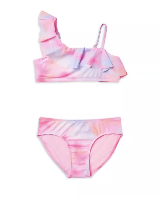 Pink Ruffle Swimsuit - 2 Piece Bathing Suit 10