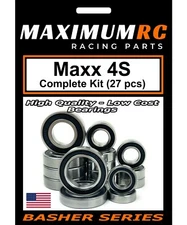 MAXRC - Traxxas Maxx 4S V1 & V2 Rubber Sealed Bearings Kit Upgrade Parts (27pcs)
