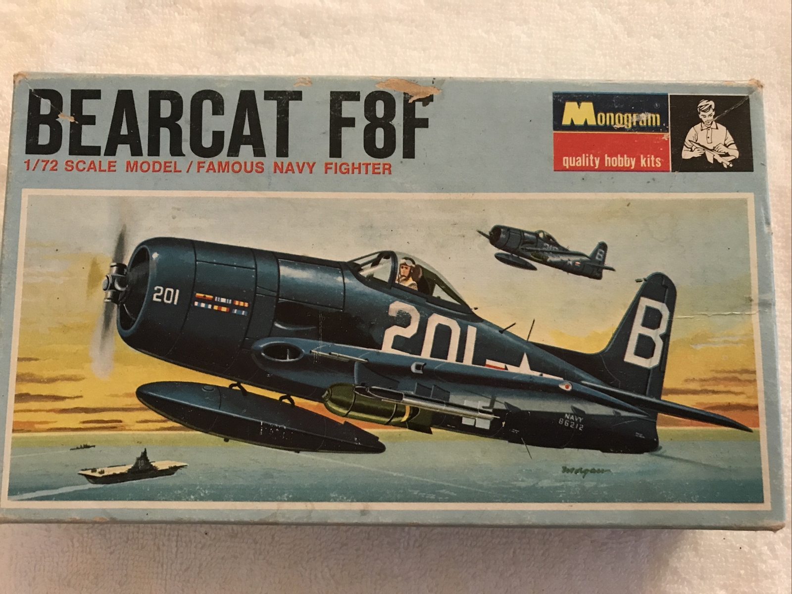 1967 MONOGRAM BEARCAT F8F HOBBY KITS MODEL PLANE, ORIGINAL, UNDONE | eBay