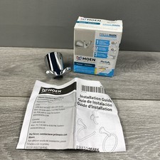 MOEN Kasey Press  Mark Chrome Double Robe Hook BH4603CH No Hardware Open Box