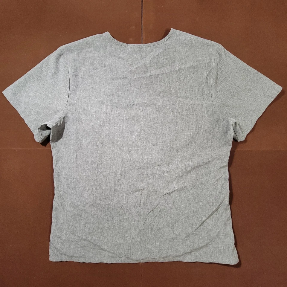 Blusa Médica MedGear Mujer Elástica XL Gris Brezo Grafito 4 Bolsillos Enfermera Médica Foto 2 de 4