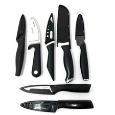 7 Pcs T-Fal, IKEA, Kuhn Rikon, KitchenAid and Assorted Chef's Knife Set