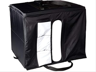 Amazon Basics Portable Foldable Photo Studio Box with LED Light - 25 x 30 x 25in