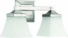 Park Harbor - PHFVL1002BN - Penderbrook - 2-Light Bathroom Lamp - Brushed Nickel