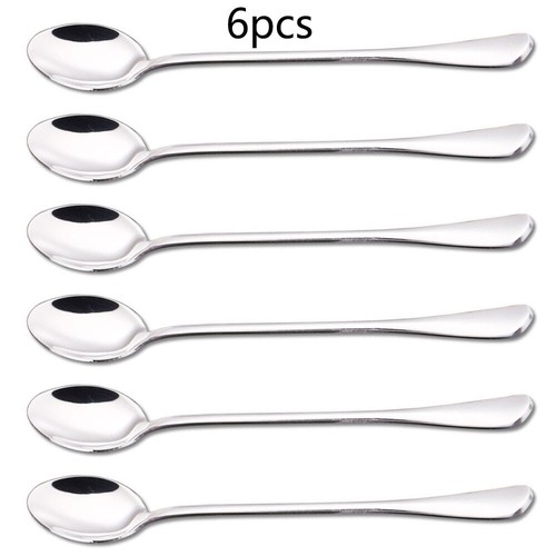 6 Pcs Stainless Steel Spork Soup Salad Noodle Spoon Fork Cutlery Tableware AU - Picture 22 of 24