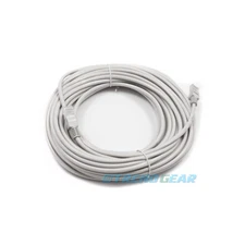 50FT 15M CAT5 CAT5E RJ45 ETHERNET LAN NETWORK PATCH CABLE WHITE CORD PC MAC NEW