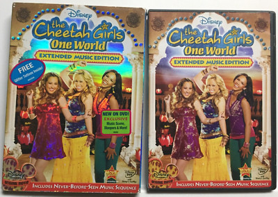Disney's The Cheetah Girls: One World (DVD,2008) w/RARE Embossed Foil