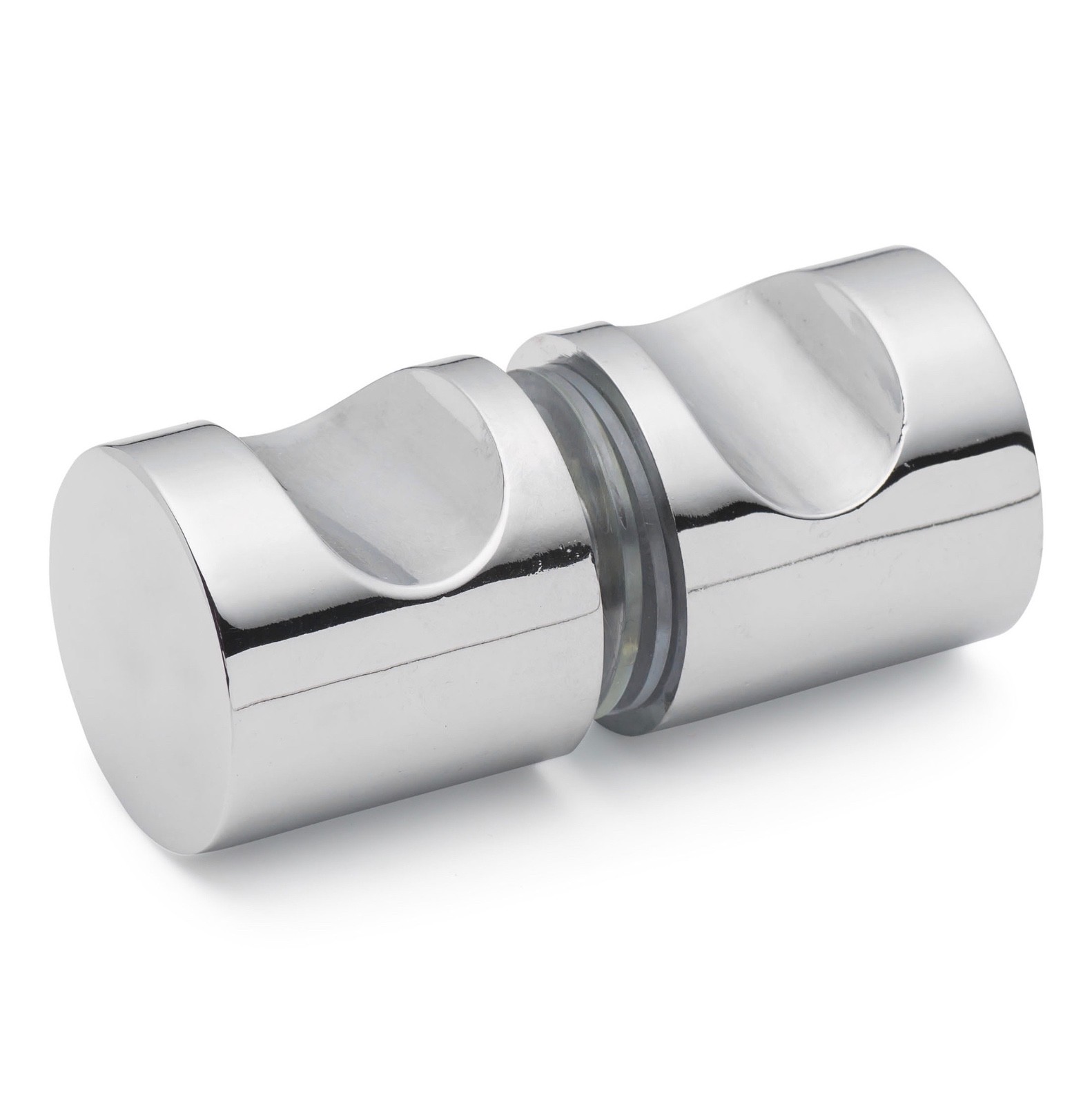 2 x Shower Door Handle/Knob Chrome Zinc Alloy K009