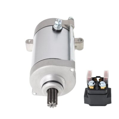 12V PMDD Starter Kit Starter &amp; Relay Solenoid For Yamaha Rhino 660 YXR660 ( 2004-2006) ATV - 12V Replacement Part 2004-2006 Rhino Starter Replacement