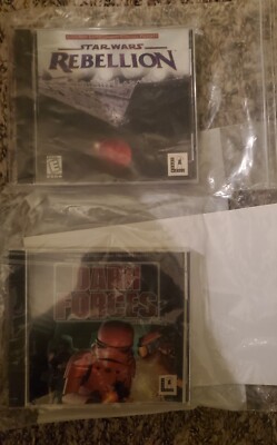 Star Wars Dark Forces + Rebellion Lucas Arts 1994 CD Rom PC Game