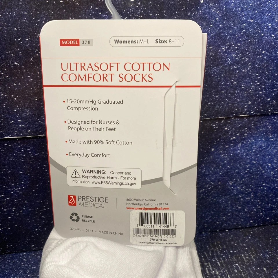 Женские мягкие комфортные компрессионные носки Prestige Medical Nurse M-L | 8-11 - Изображение 3 из 3