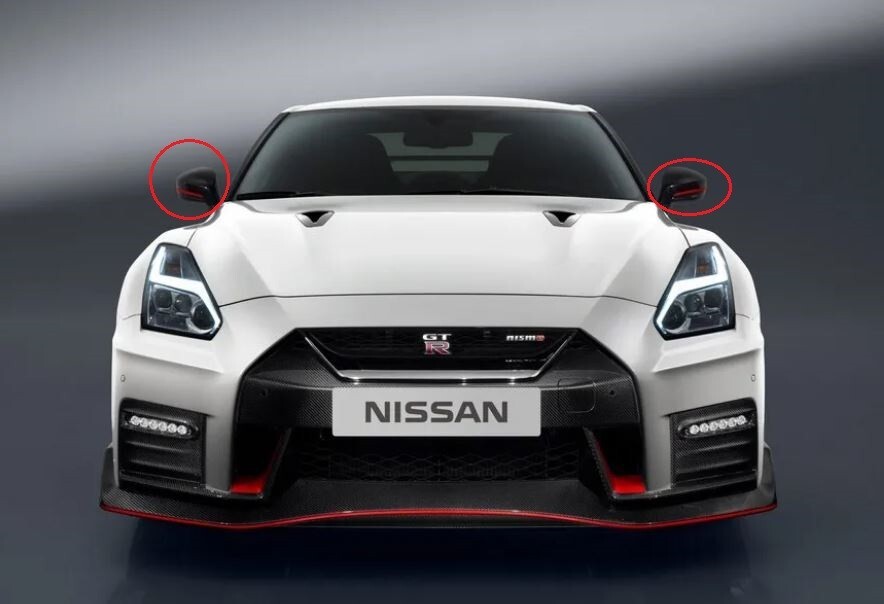 15-21 OEM Nissan R35 GT-R Nismo Red Side Mirror Accent Stripes