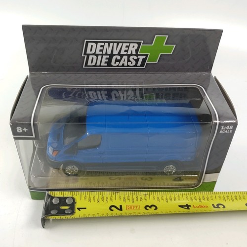 Denver Die Cast Ford Transit Blu Furgone Consegna 1:48° - Foto 5 di 5