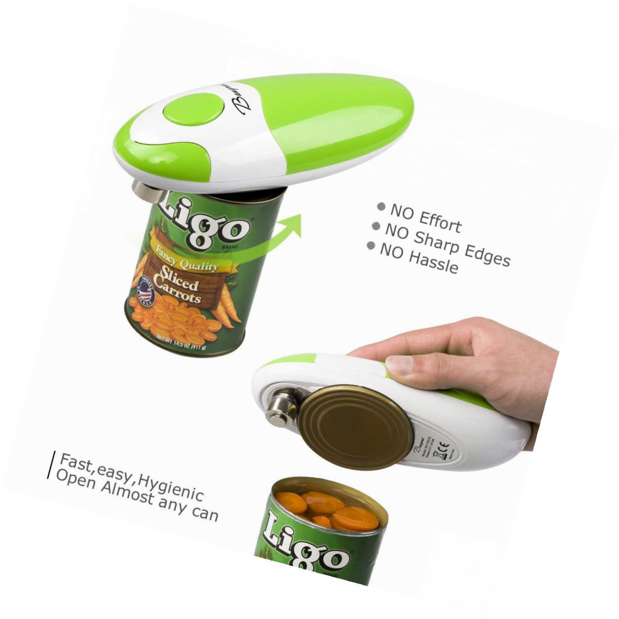 BangRui BSI0301E2 Soft Edge Electric Can Opener for sale online eBay