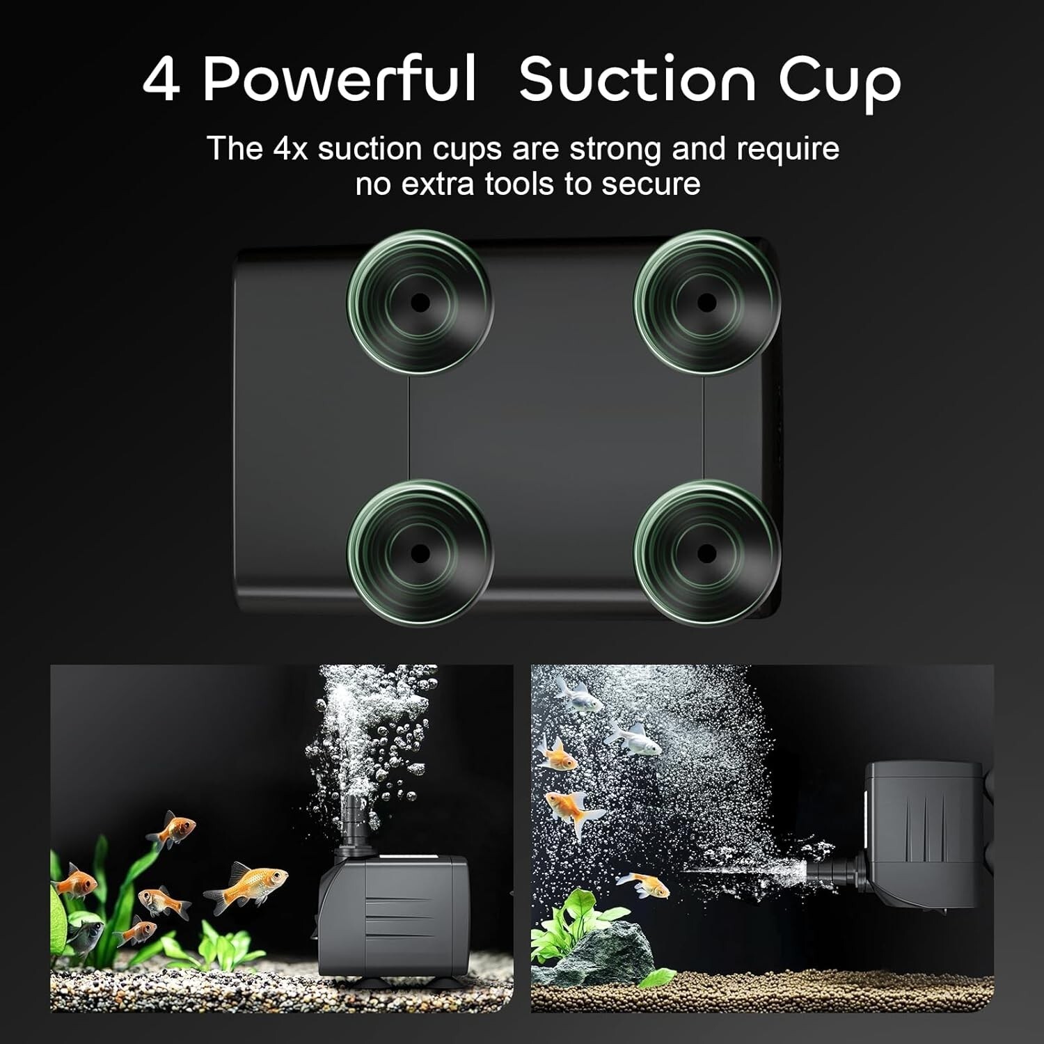 GROWNEER 550GPH Submersible Pump 30W Ultra Quiet Fountain Water Pump, 2000L/H, w