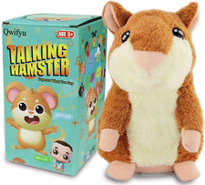 Talking Hamster, Interactive Stuffed Plush Animal Talking Toy Cute Sound Effects
