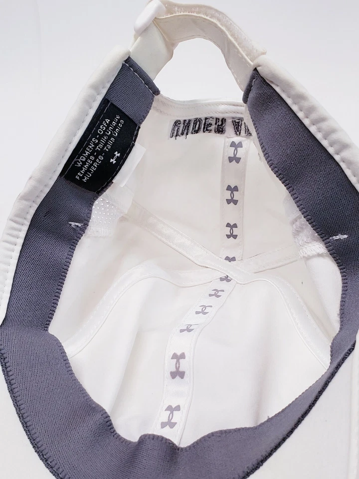 Under Armour UA Mujer Correr Ciclismo - Sombra - Gorra Sombrero - Blanco Correa OSFA Foto 4 de 4